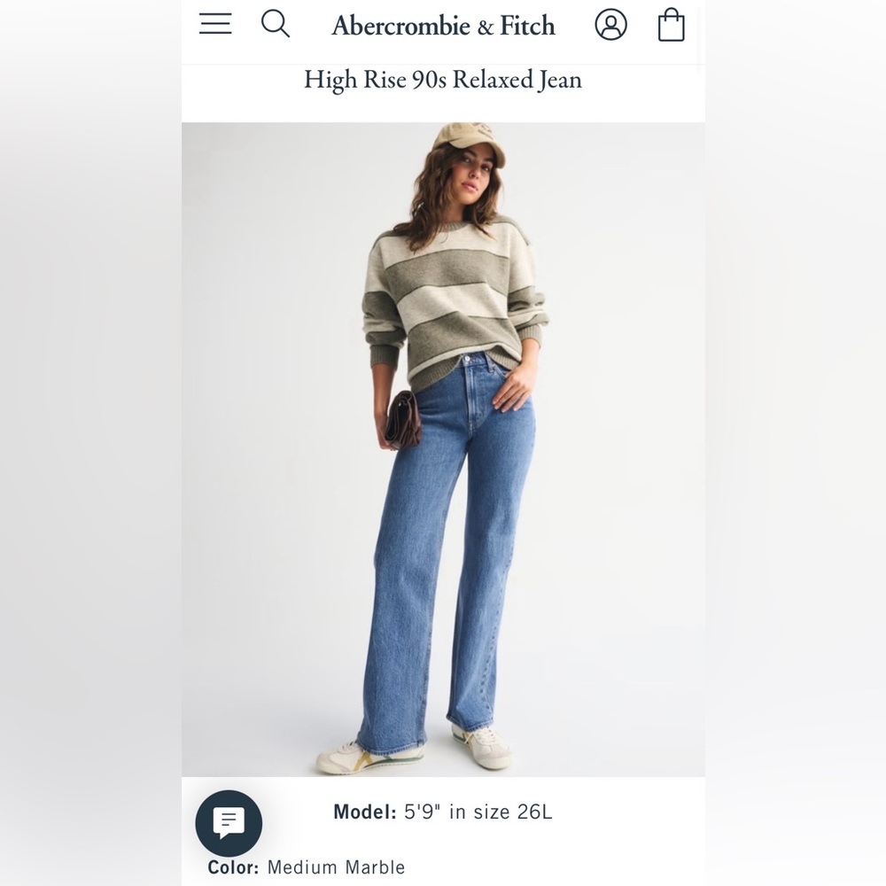 Abercrombie High Rise 90s Relaxed Jean - Picture 4 of 4
